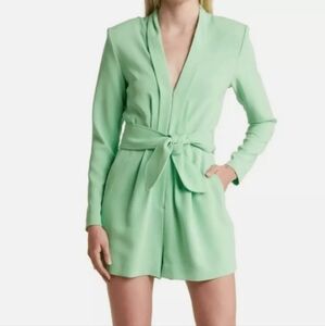 **NWT** A.L.C. Heston Tie Front Jumpsuit / Green / Sz 2